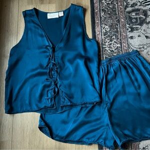 Victoria’s Secret Gold Label 100% Silk Pajama Set